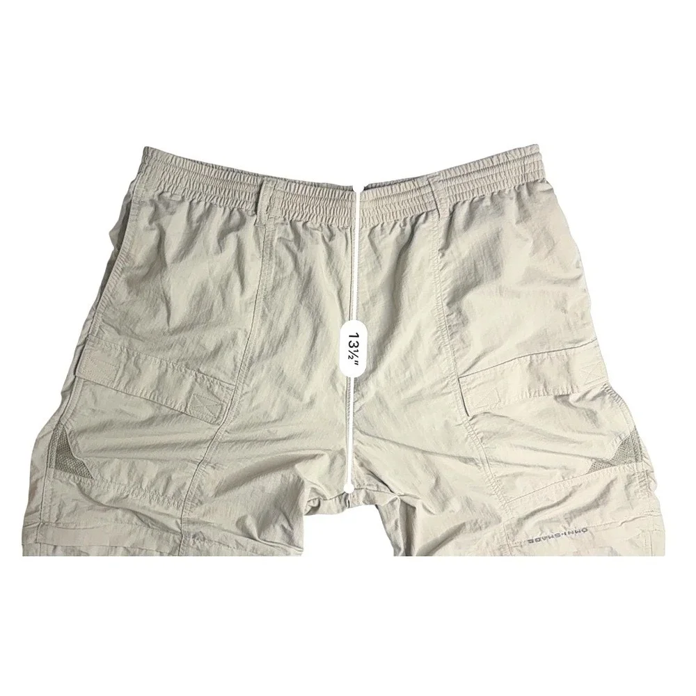 Columbia PFG UPF 50 Omni Shade Backcast Convertible Tan Pants Shorts 30 Outdoors